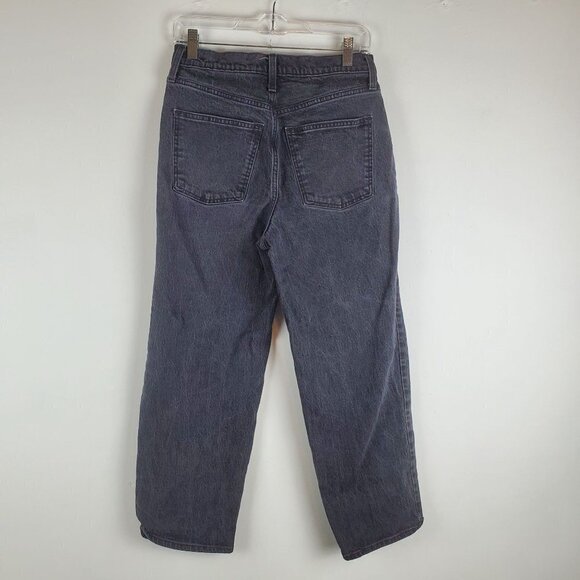 UNIVERSAL Thread 6 Vintage Straight Black Denim‎ Jeans Distressed - Picture 2 of 9
